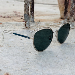 Dior – 10A - 58 – Silver Green - Metal - Sunglasses – Unisex - Premium