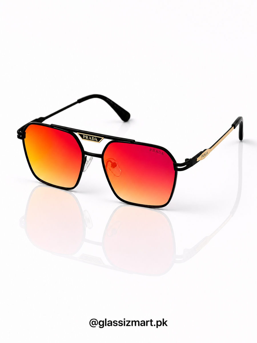 Prada – 19409 - 55 – Black Mercury – Metal – Sunglasses