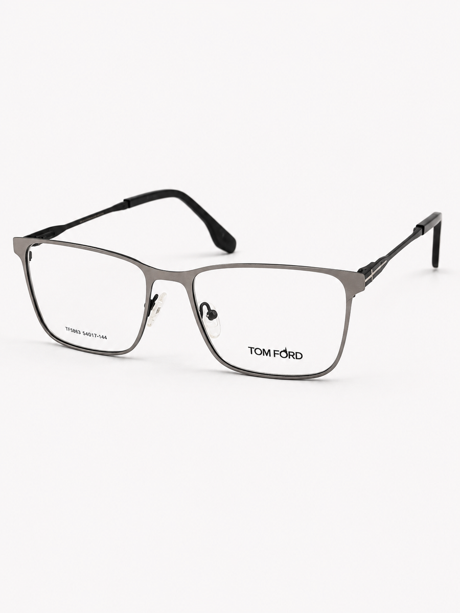 Tom Ford – 253605 – 54 - Silver Black – Metal – Optics - Unisex