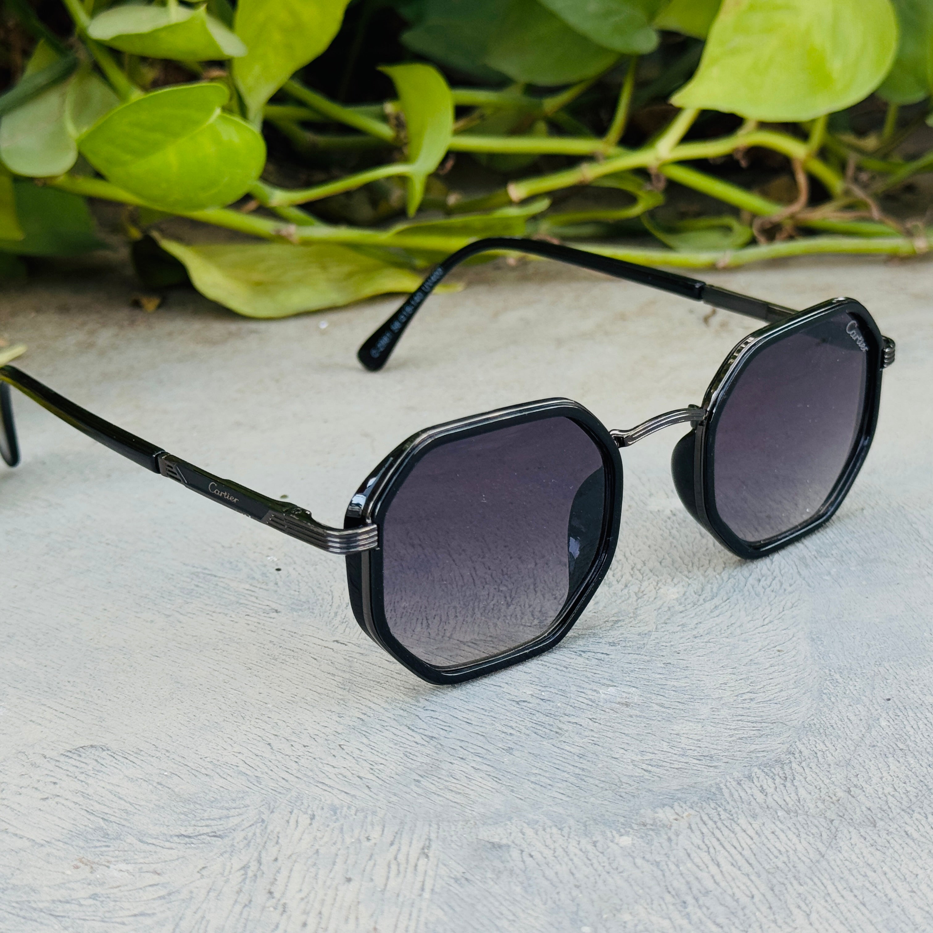 Cartier – 350 – 54 – Black Gradient – Metal – Sunglasses – Unisex
