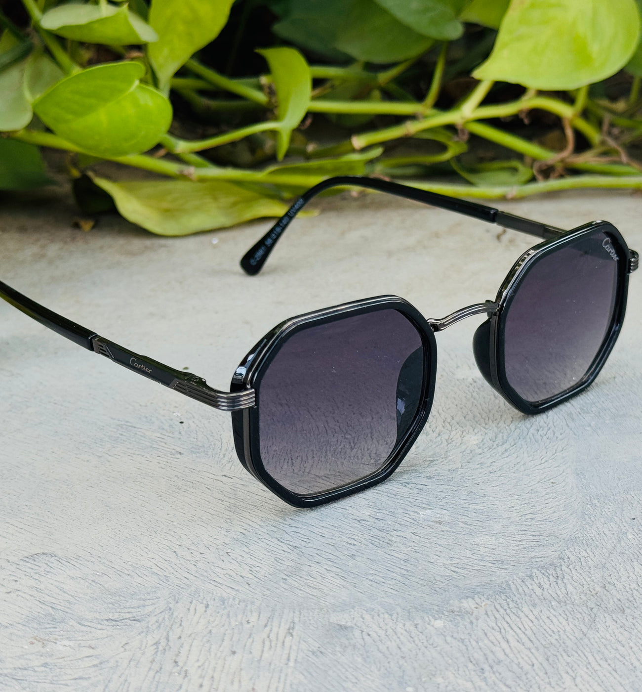 Cartier – 350 – 54 – Black Gradient – Metal – Sunglasses – Unisex