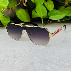 Prada – 71ZS - 132 – Golden Black – Metal - Sunglasses – Unisex - Premium
