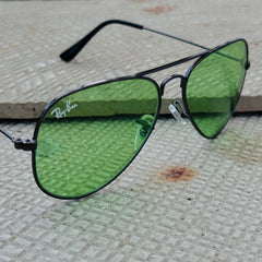 Rayban – 3026 – 62 – Black Green – Metal – Sunglasses – Unisex - Premium