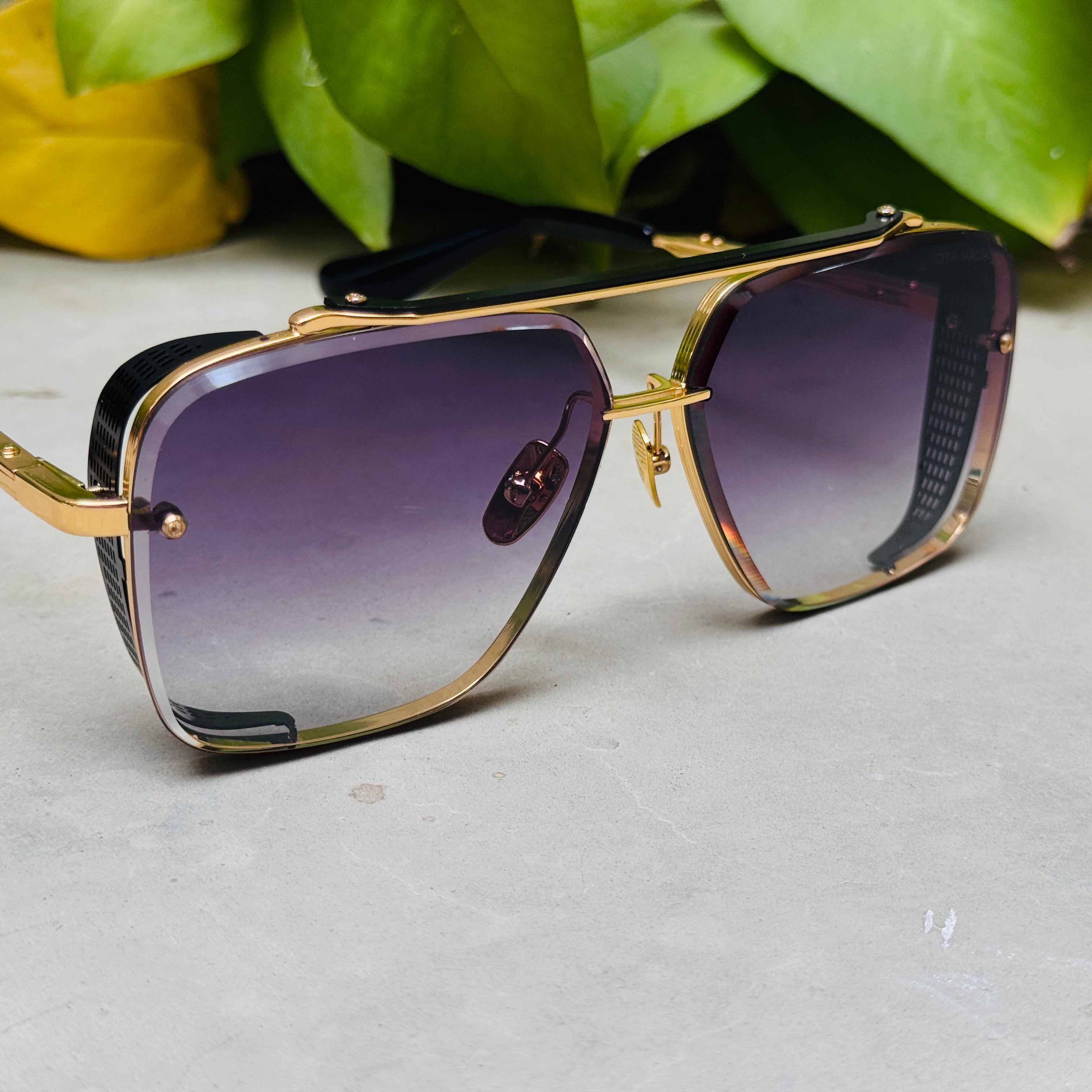 Dita – Mach 6 - 64 –  Golden Black Gradient - Metal - Sunglasses – Unisex - Premium