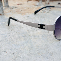 Celine – 2152 - 58 – Silver Black – Metal – Sunglasses - Unisex