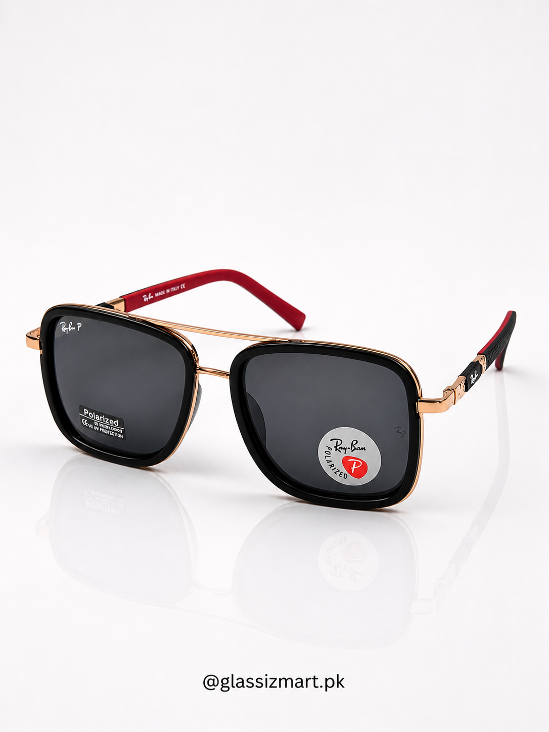 Rayban – 4923 – 56 – Golden Black – Metal - Sunglasses – Unisex