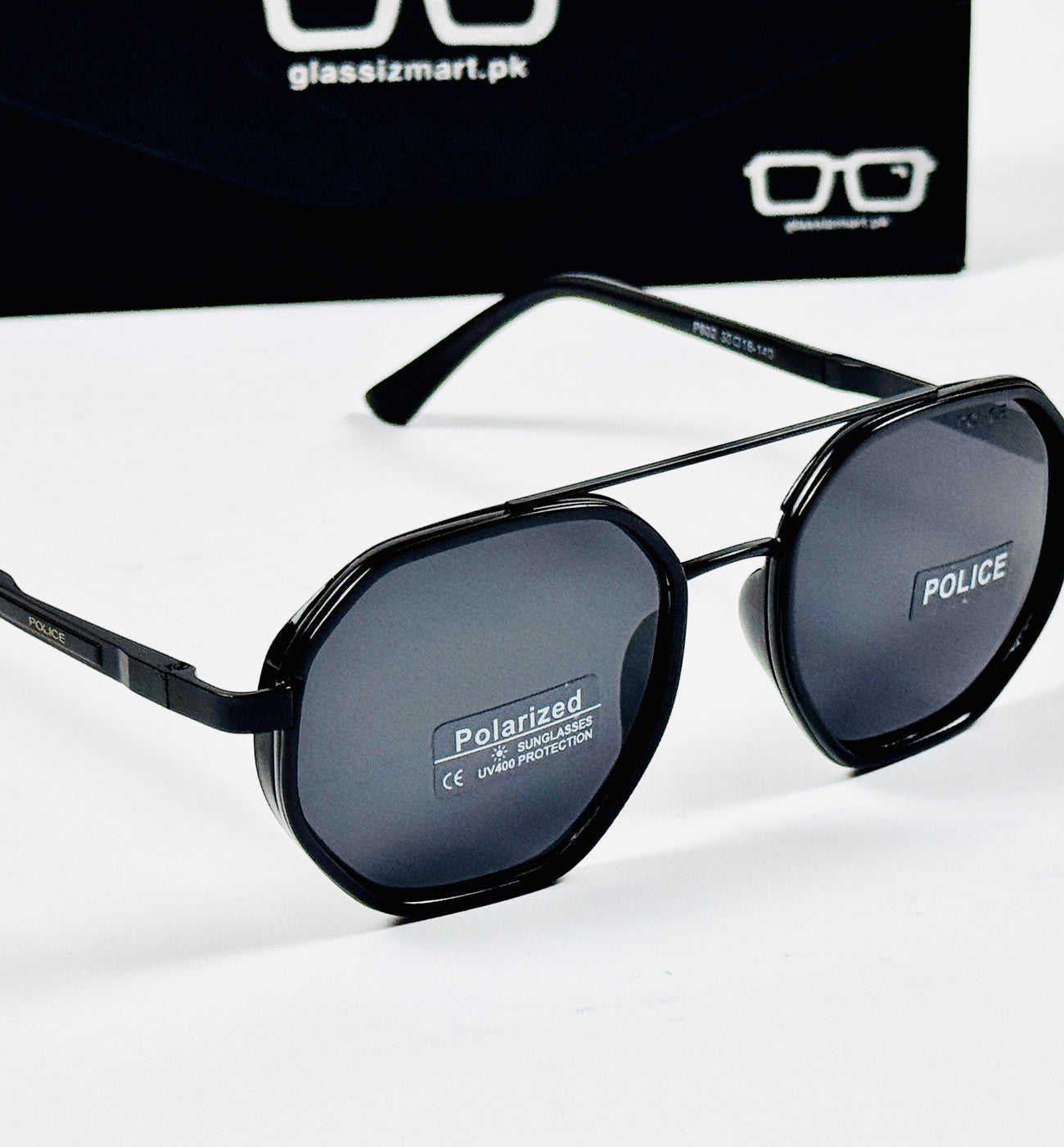 Police – 802 – 50 – Black – Metal - Sunglasses – Unisex