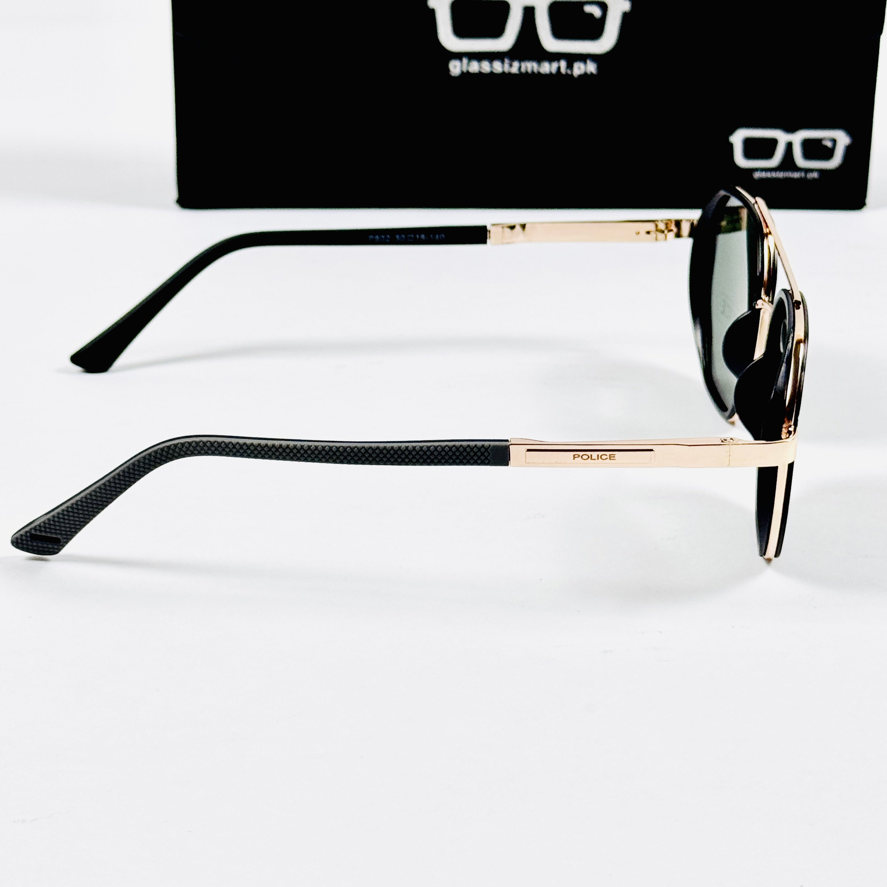 Police – 802 – 50 – Golden Green – Metal - Sunglasses – Unisex
