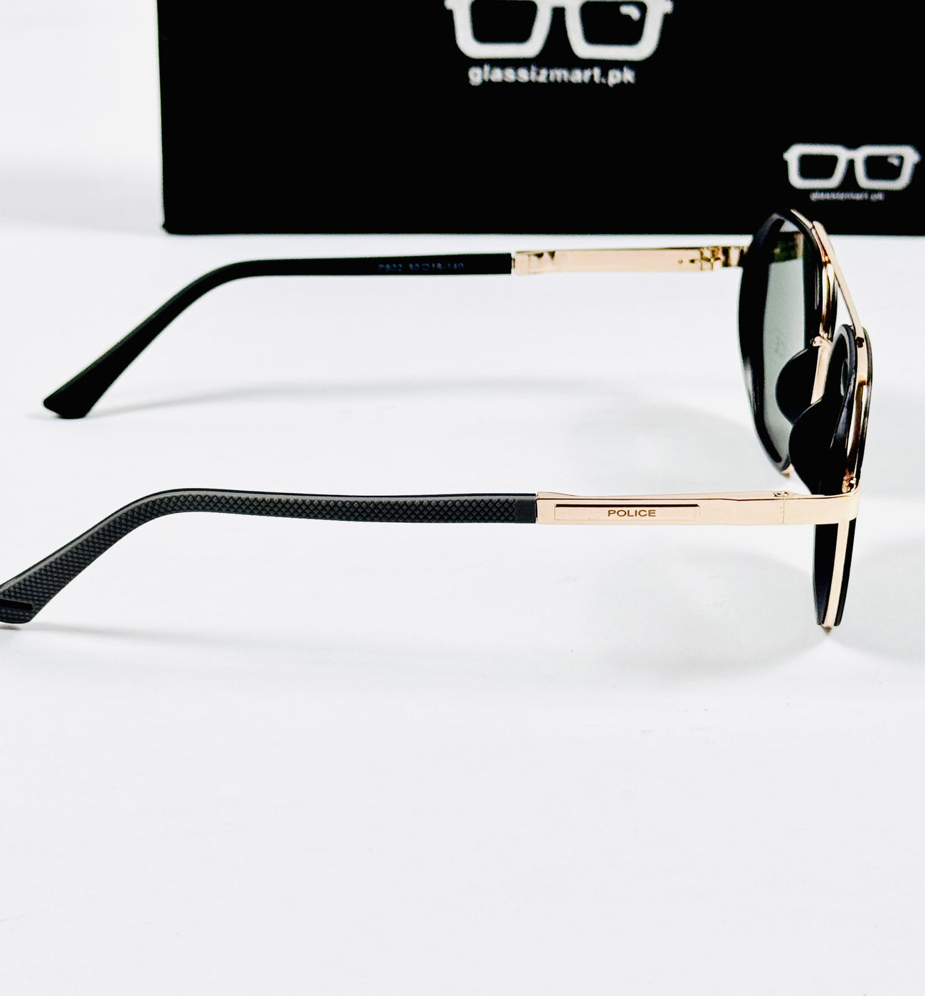 Police – 802 – 50 – Golden Green – Metal - Sunglasses – Unisex