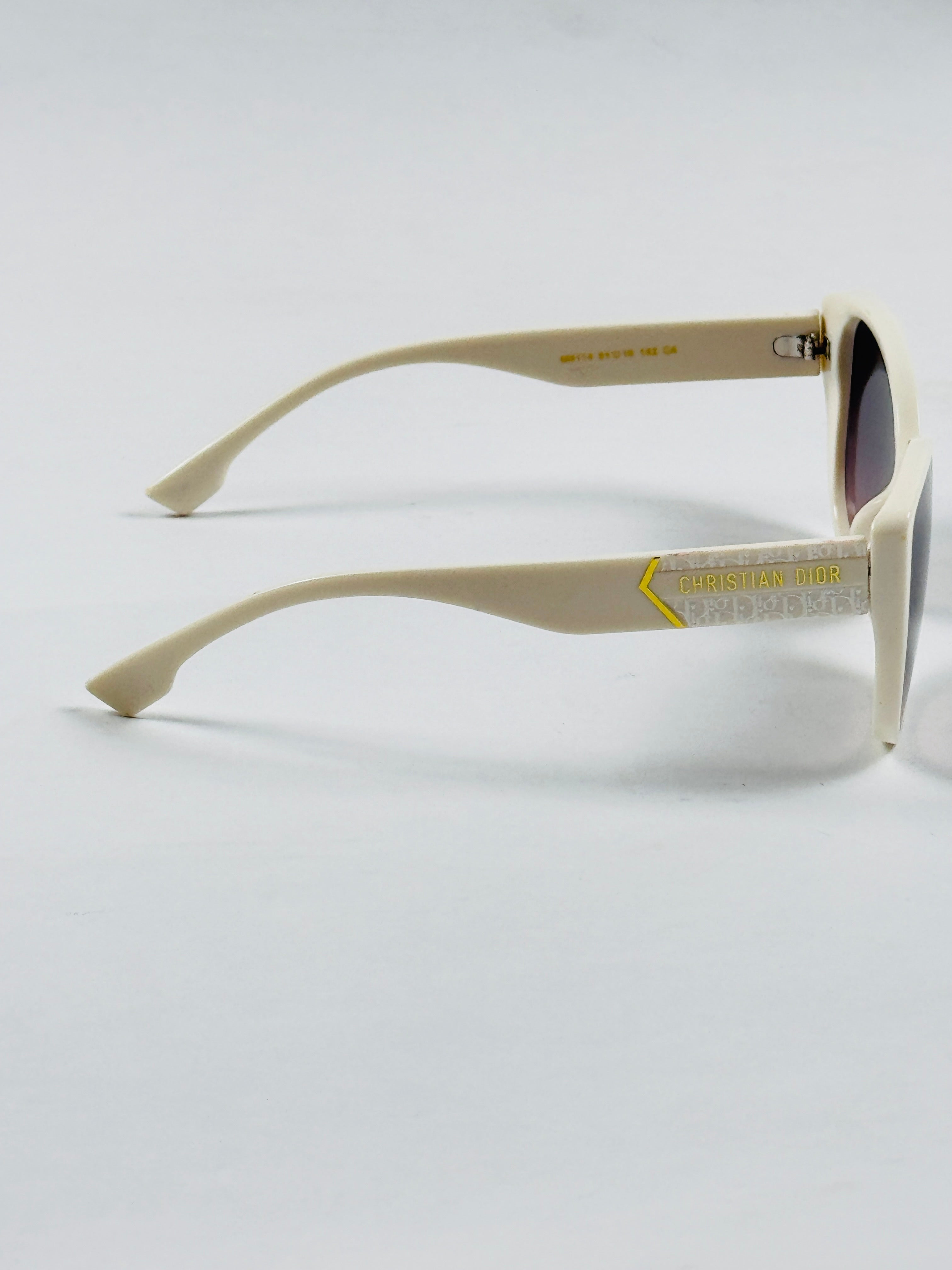 Dior - 9114 – 61 – White Pink – Acetate – Sunglasses – Ladies
