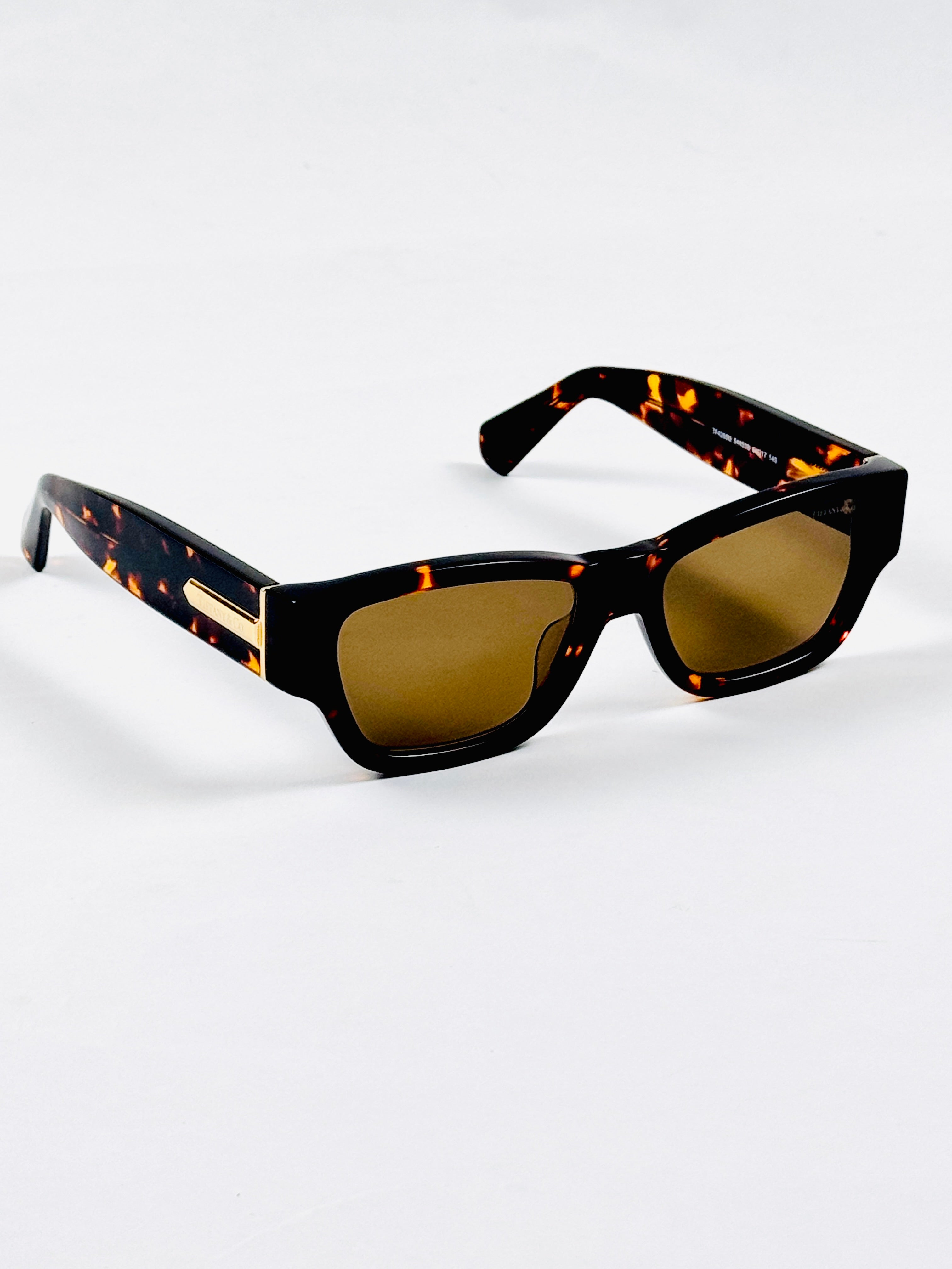 Tiffany & Co - 4265 - 54 - Tortoise - Acetate - Rectangle - Sunglasses - Premium