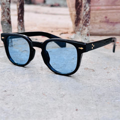 Moscot – 6502 – 53 - Black Blue – Acetate  – Sunglasses - Unisex