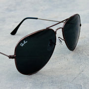 Rayban – 3026 – 62 – Brown Black – Metal – Sunglasses – Unisex