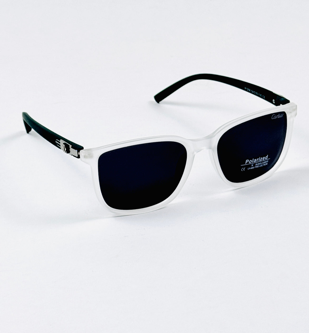 Cartier - P1256 – 54 – Transparent Black – Acetate – Sunglasses – Unisex