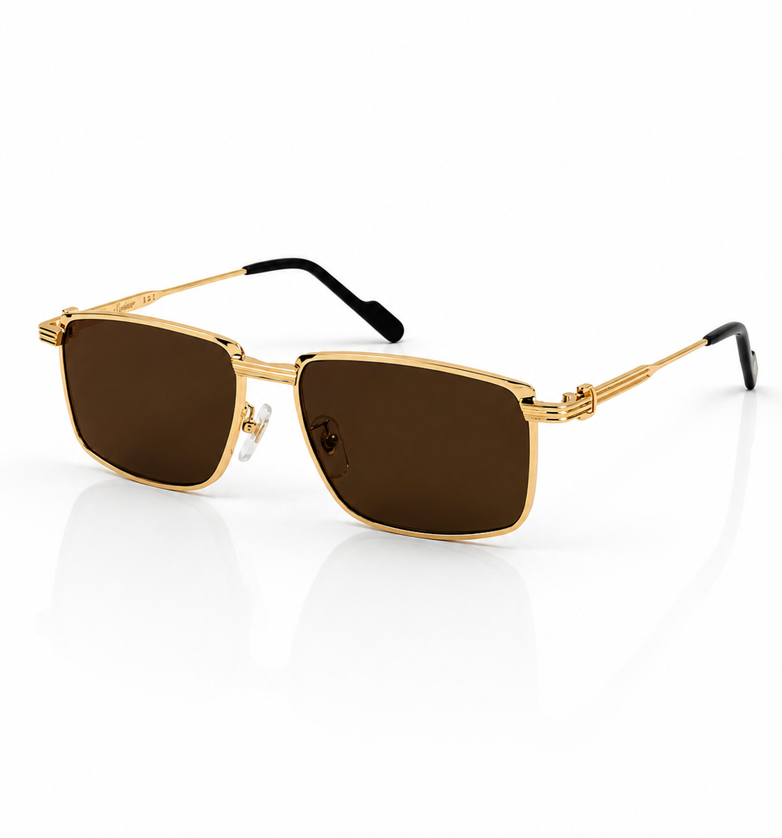 Cartier – 0534 - 59 – Golden Brown - Metal - Sunglasses – Unisex - Premium