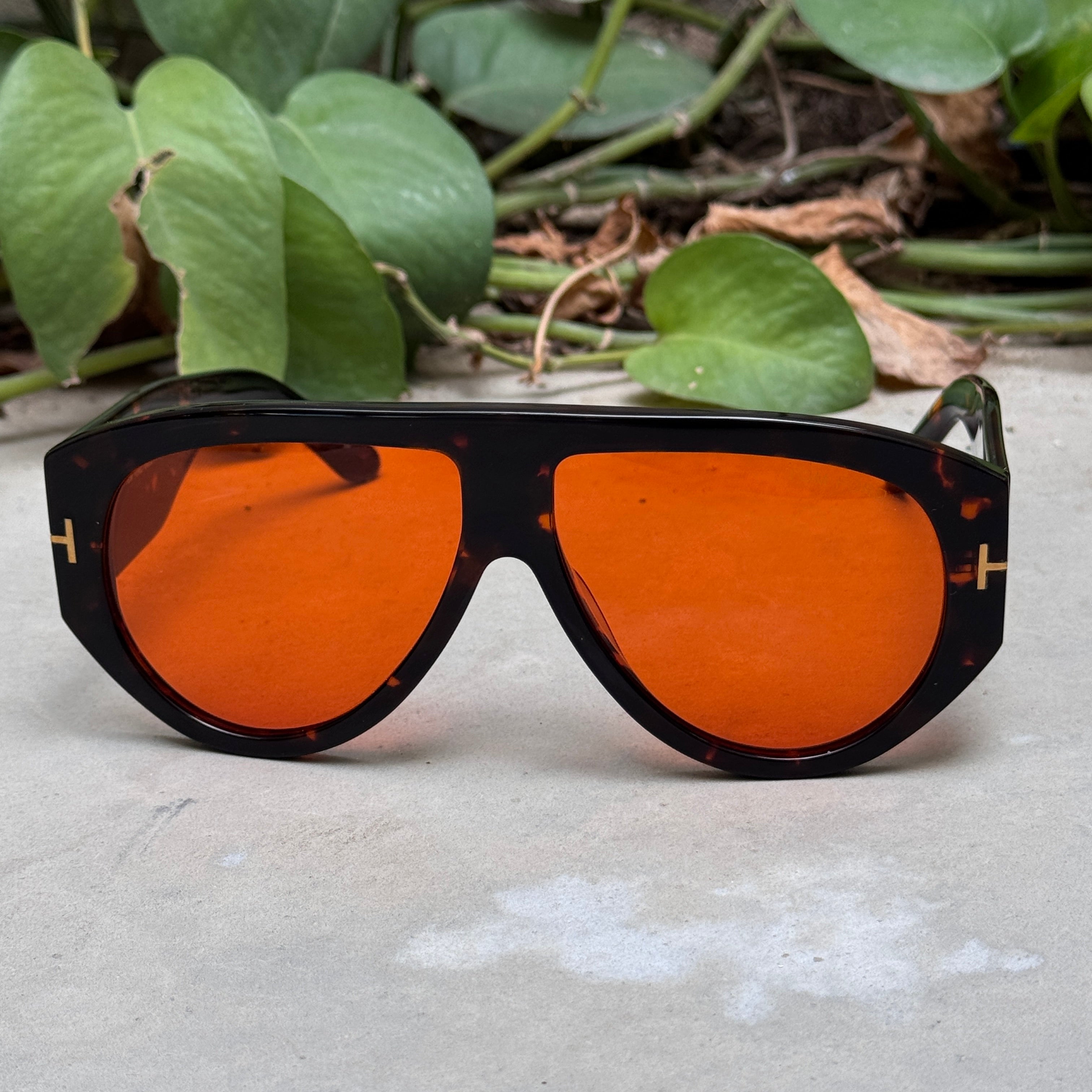 Tom Ford – 1044 - 60 - Tortoise Red – Acetate - Sunglasses – Unisex - Premium