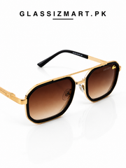 Lacoste’s – 9005 – 58 – Golden Brown Gradient – Metal – Sunglasses – Unisex