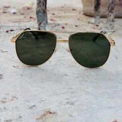 Cartier – Cy6 - 60 –  Golden Green - Metal - Sunglasses – Unisex - Premium