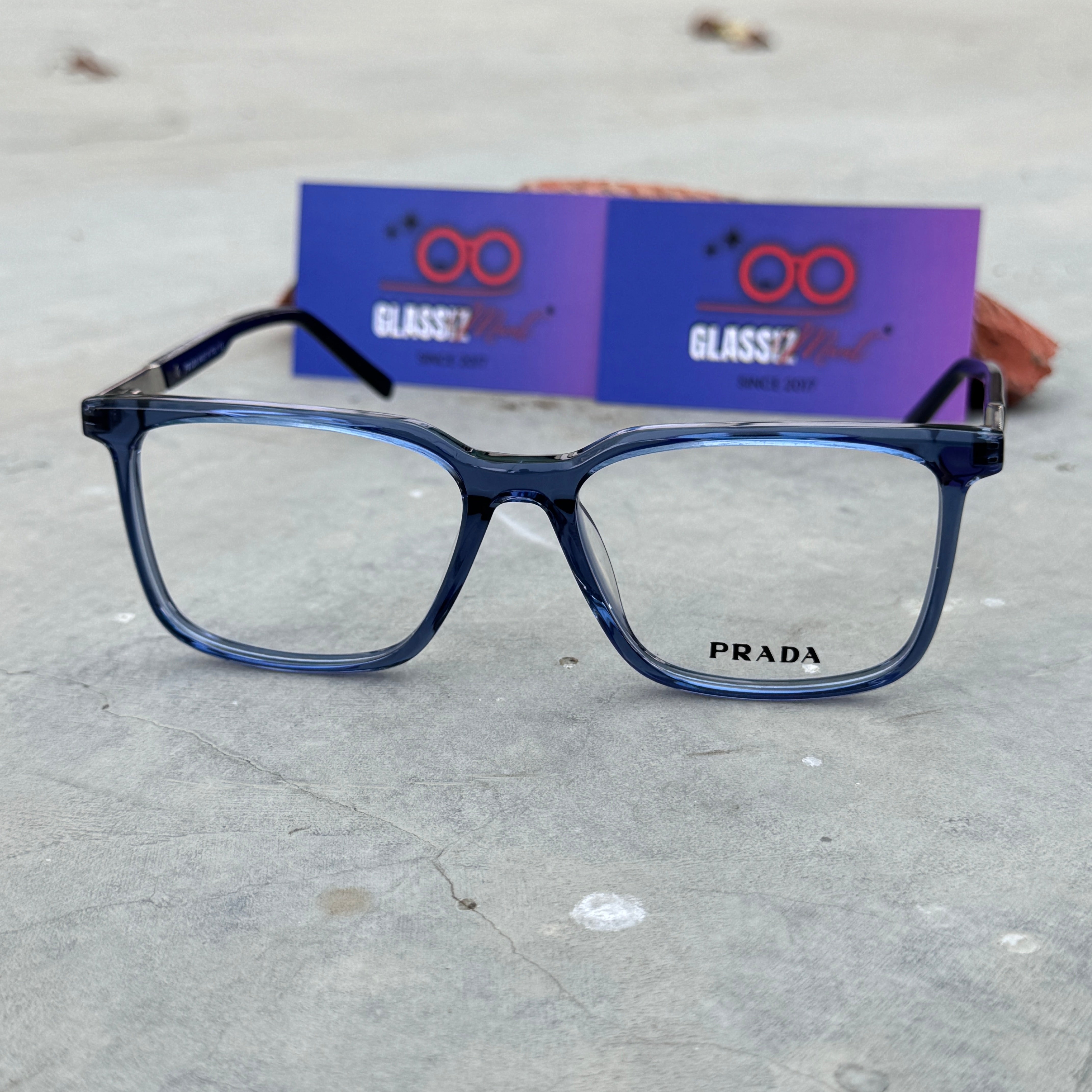Prada – 1334 – 54 – Blue –  Acetate - Optics – Unisex - Premium