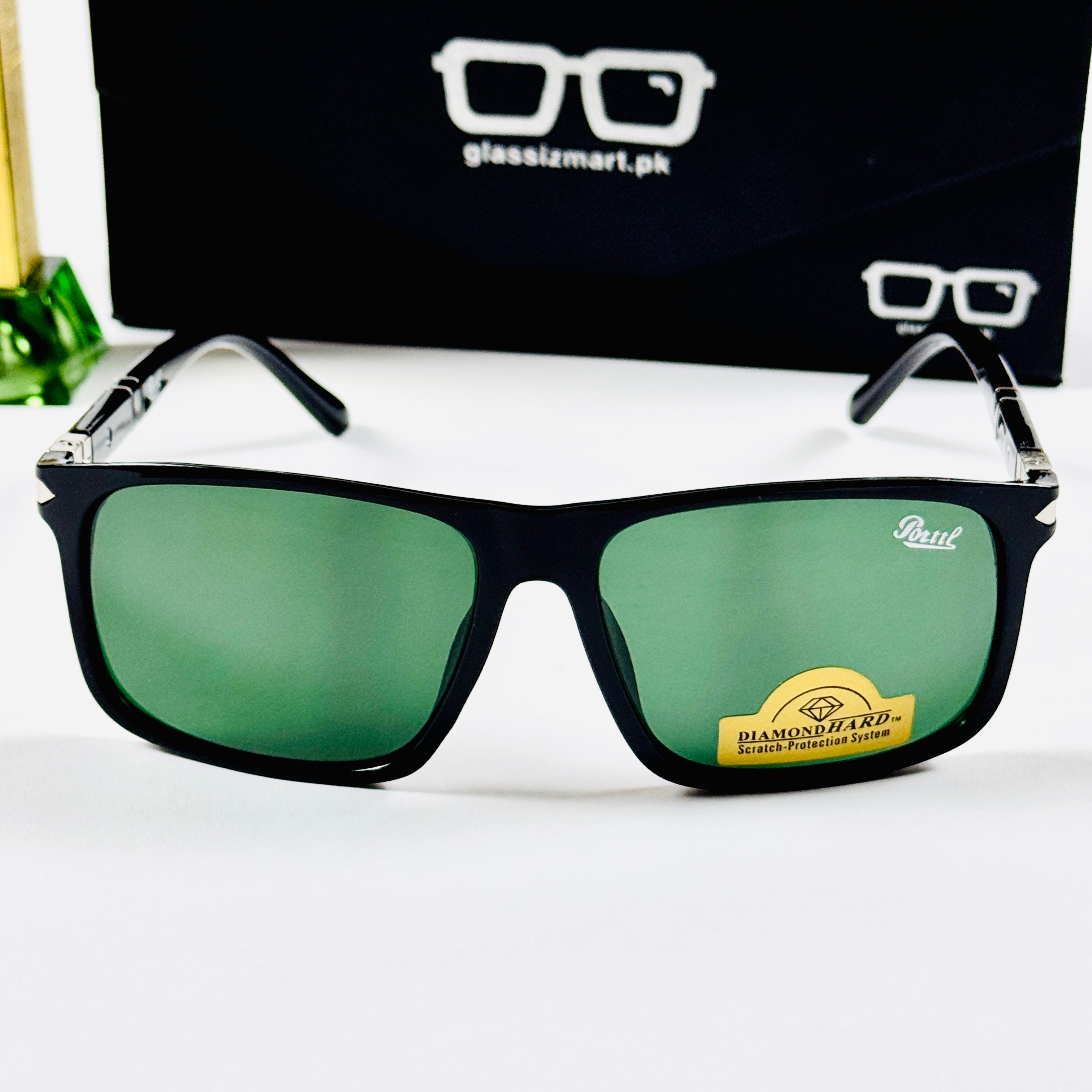 Persol – 4229 - 52 - Black Green – Acetate - Sunglasses – Unisex