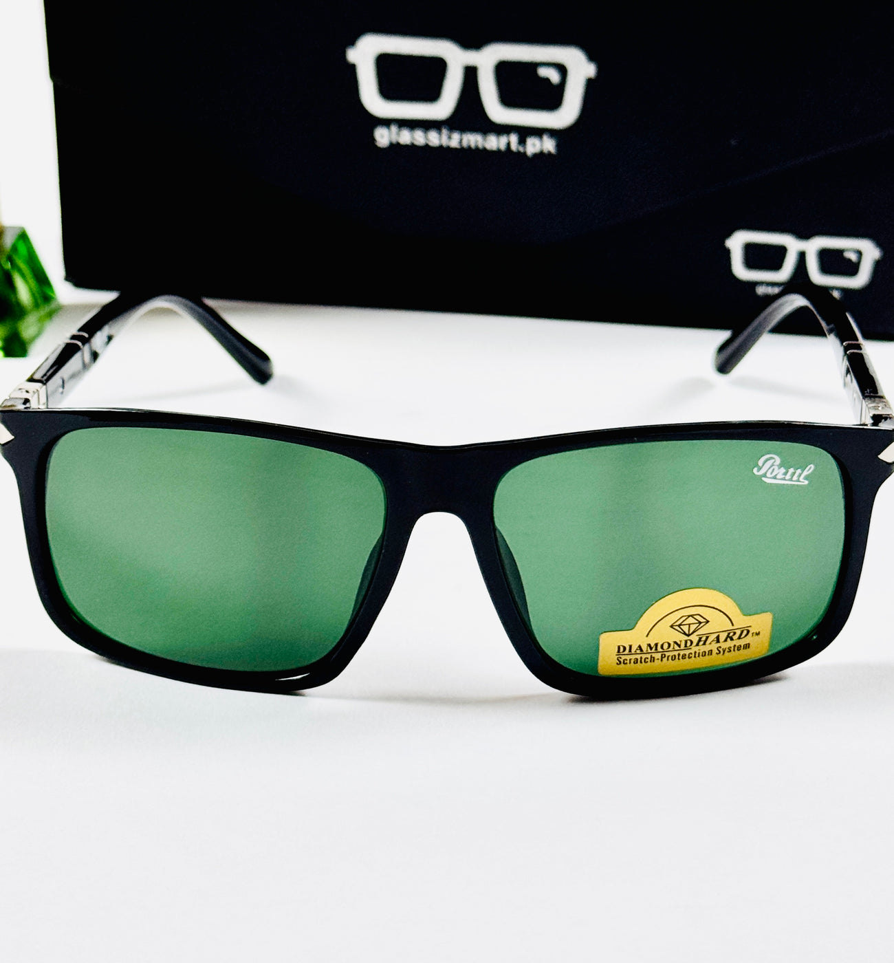 Persol – 4229 - 52 - Black Green – Acetate - Sunglasses – Unisex
