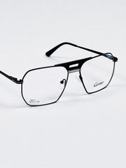 Cartier – 18010 – 55 – Silver Black –  Metal - Optics – Unisex