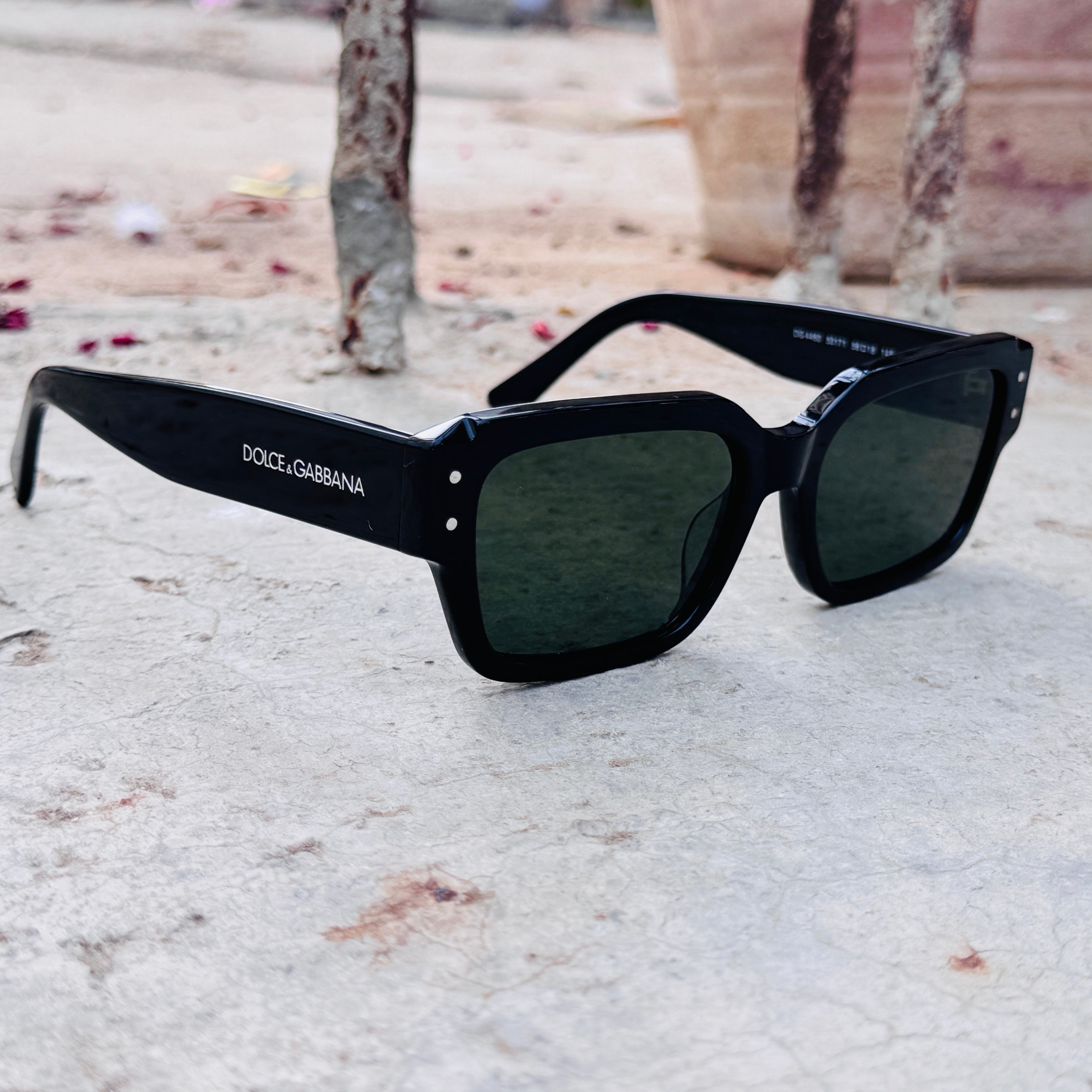 Dolce & Gabbana – 4460 - 56 – Black Green - Acetate - Sunglasses – Unisex - Premium
