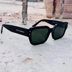 Dolce & Gabbana – 4460 - 56 – Black Green - Acetate - Sunglasses – Unisex - Premium