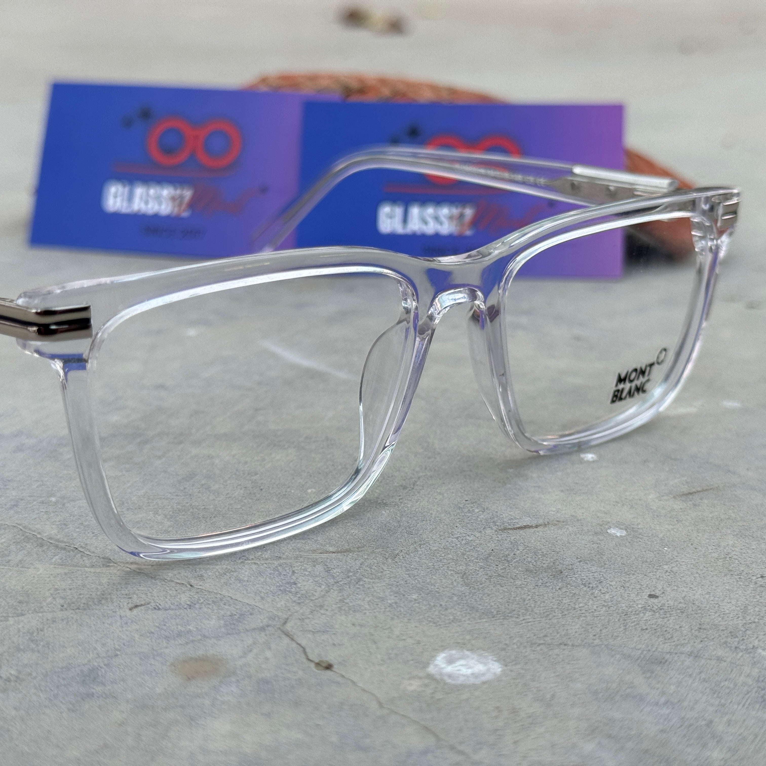 Mont Blanc – 6021 – 54 – Transparent –  Acetate - Optics – Unisex - Premium