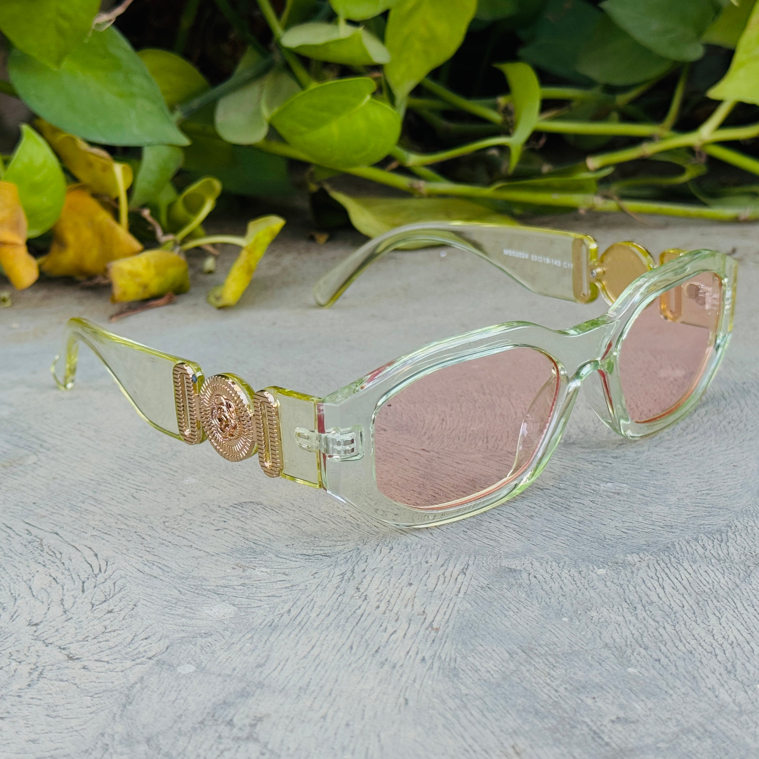 Versace – 52024 - 53 – Green Pink – Acetate - Sunglasses – Unisex