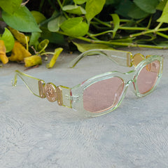 Versace – 52024 - 53 – Green Pink – Acetate - Sunglasses – Unisex