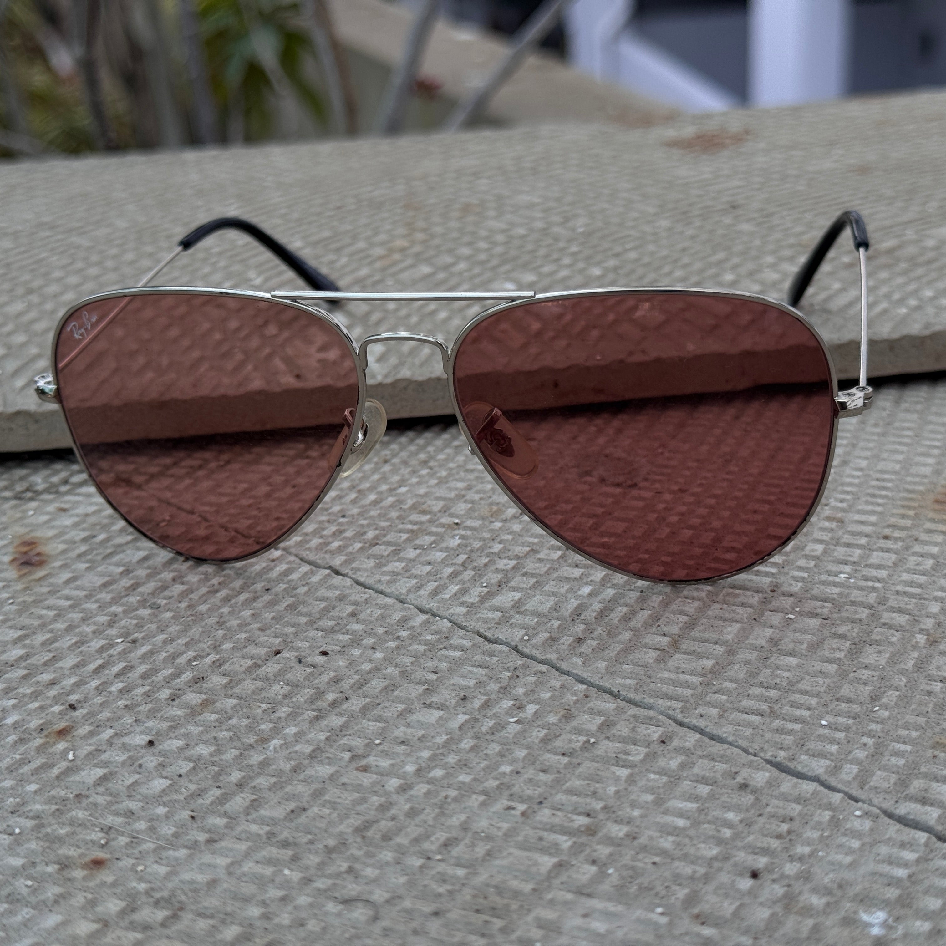 Rayban – 3035 – 62 – Silver Pink– Metal – Sunglasses – Unisex - Premium