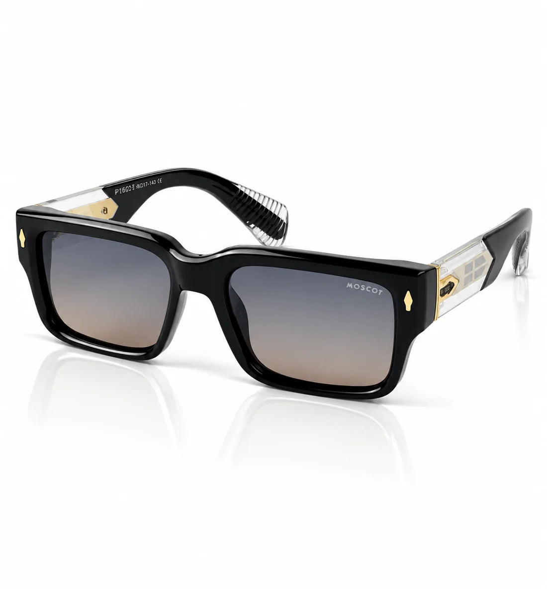 Moscot – 1605 – 56 - Black Multi – Acetate – Sunglasses - Unisex