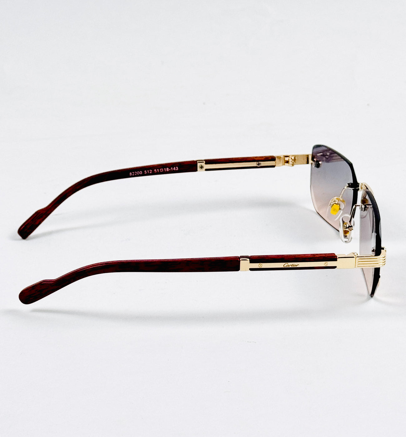 Cartier – 82200 – 51 – Multi – Rimless – Sunglasses – Unisex