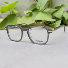 Mont Blanc – 0391 – 52 – Grey –  Acetate - Optics – Unisex - Premium