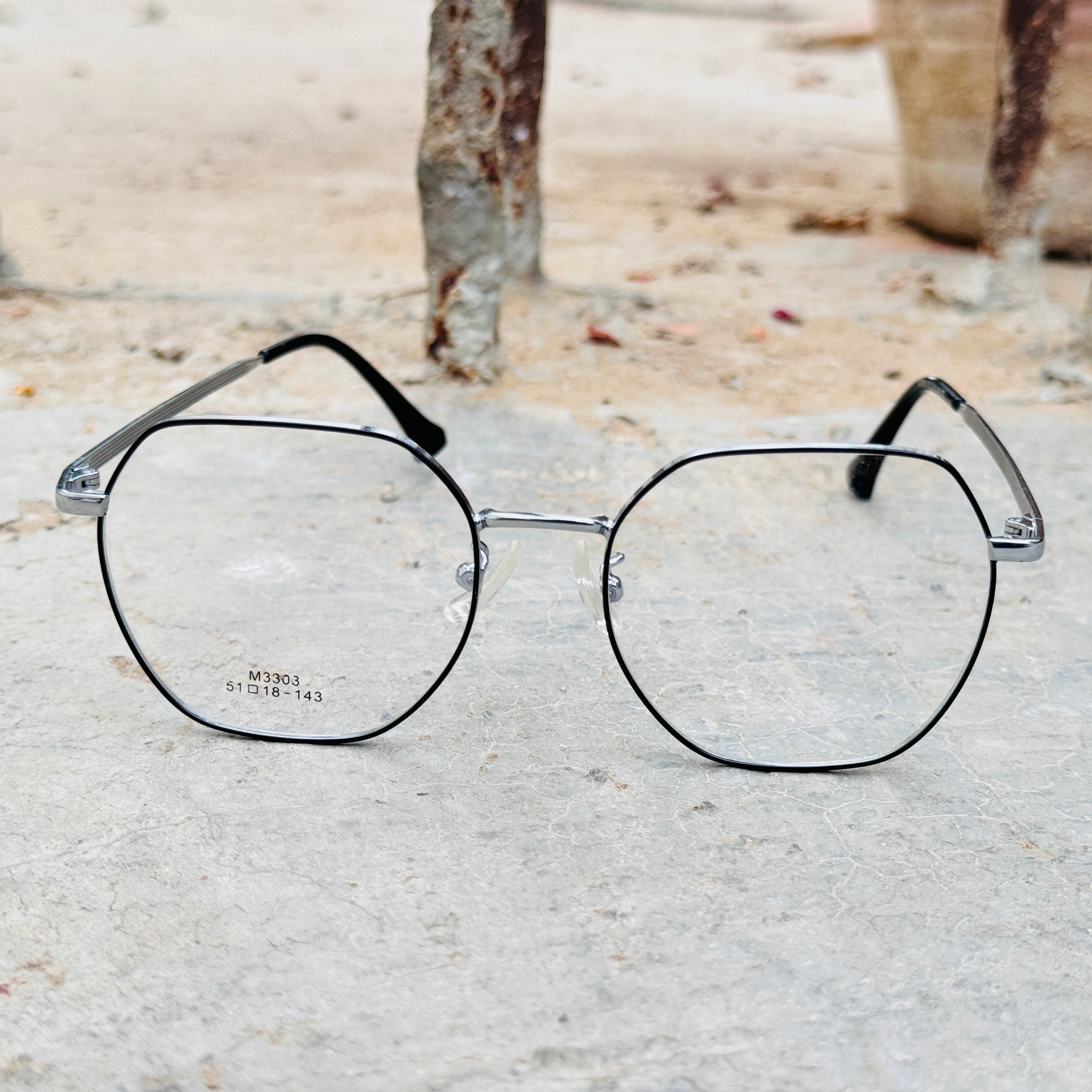 Dior – 3303 – 51 - Silver Black – Metal – Optics – Unisex