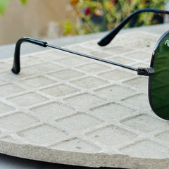Rayban – 3026 – 62 – Grey Green – Metal – Sunglasses – Unisex
