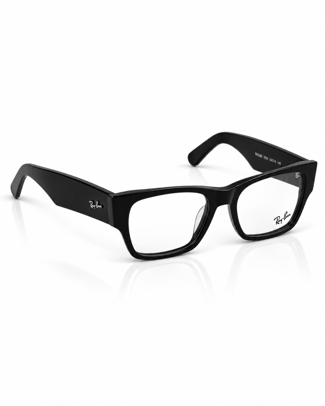 RayBan – 0842 – 54 – Black –  Acetate- Optics – Unisex - Premium