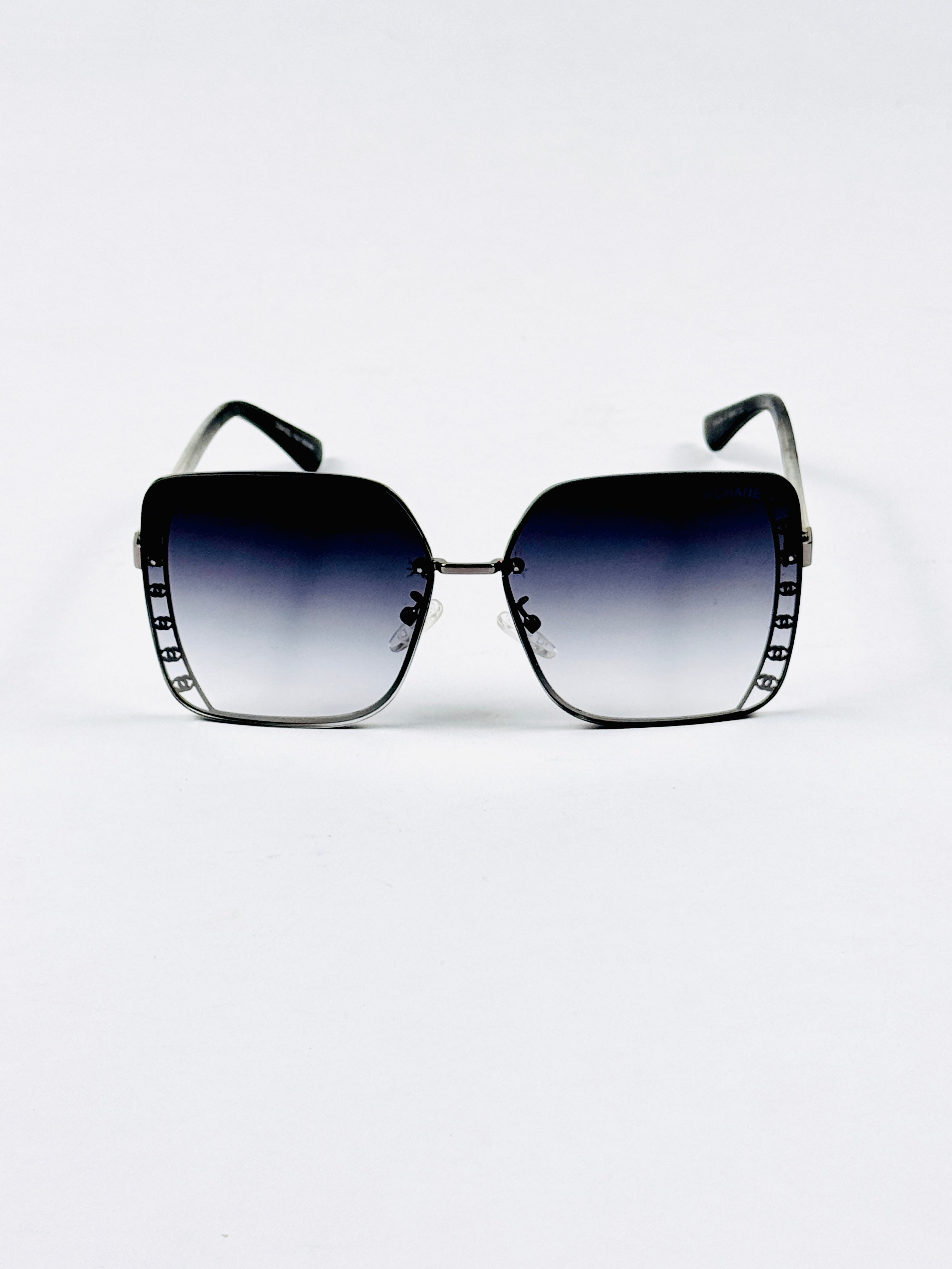 Chanel – 2204 – 56 – Black Gradient – Metal – Sunglasses – Ladies