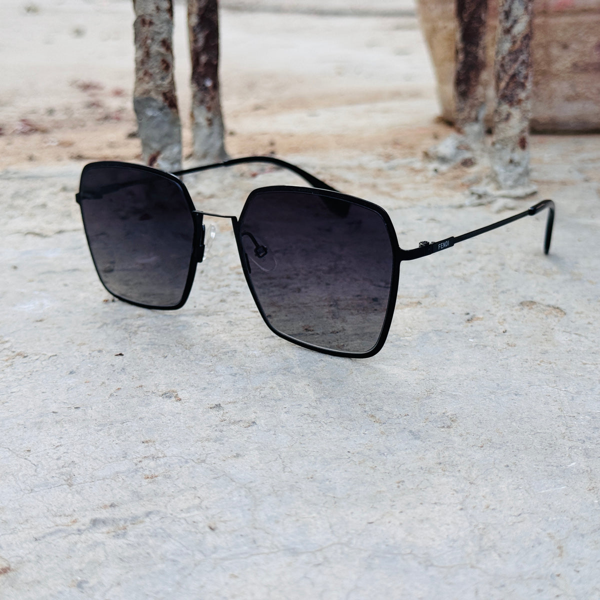 Fendi – 0333 - 59 – Black Gradient - Metal - Sunglasses – Unisex - Premium