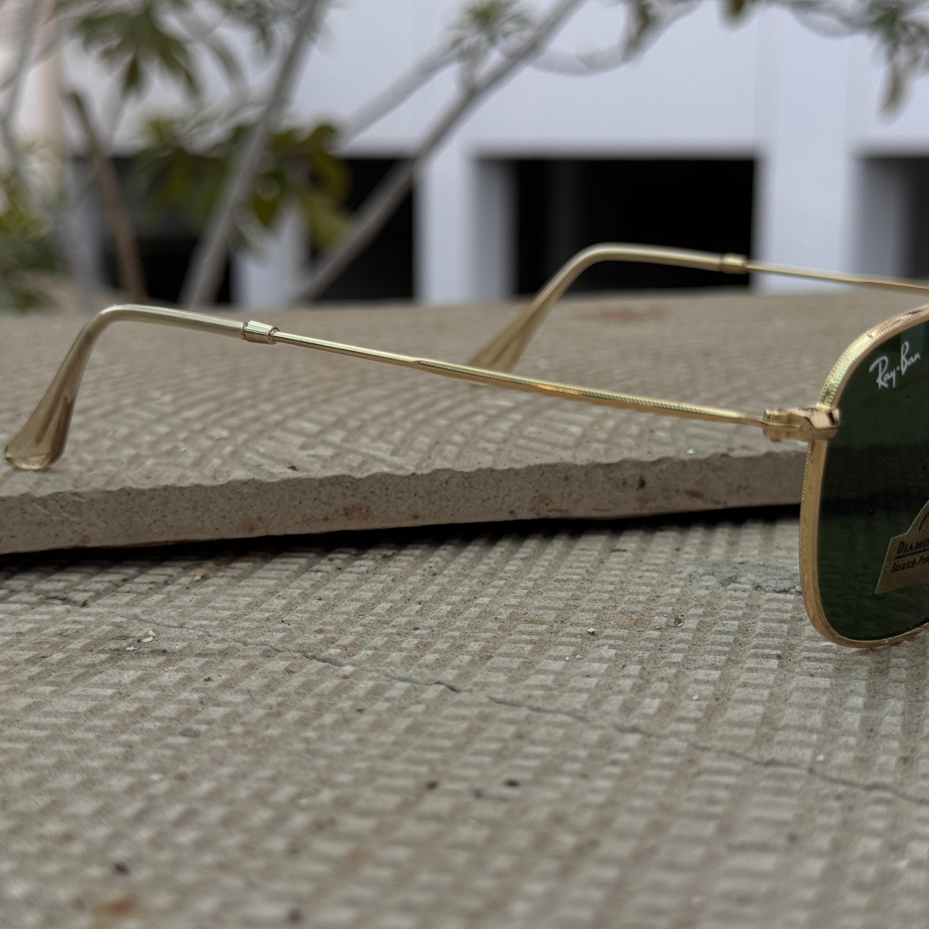 Rayban – 1808 – 50 – Golden Green – Metal – Sunglasses – Unisex - Premium