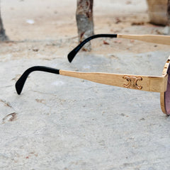 Celine – 2405 - 58 – Golden Pink – Metal – Sunglasses - Ladies