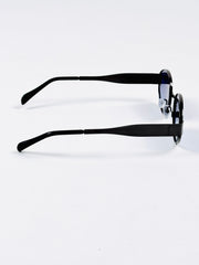 Celine – Triomphe - 55 – Black Blue – Metal – Sunglasses - Unisex