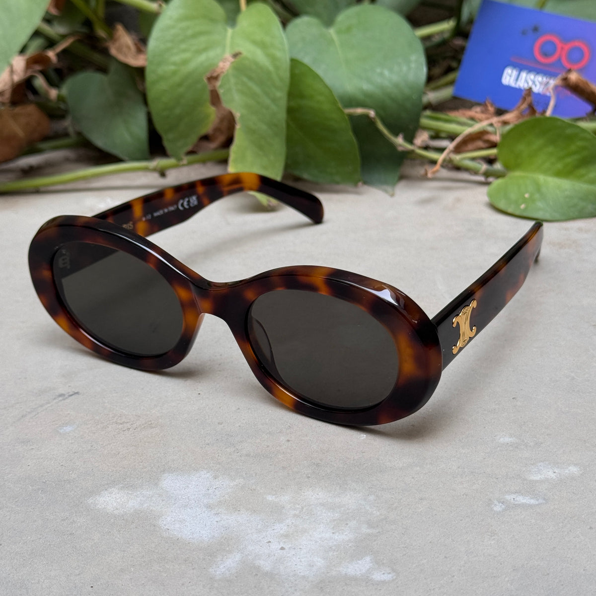 Celine – 40194 - 52 – Tortoise Black – Acetate - Sunglasses – Ladies - Premium
