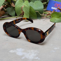 Celine – 40194 - 52 – Tortoise Black – Acetate - Sunglasses – Ladies - Premium