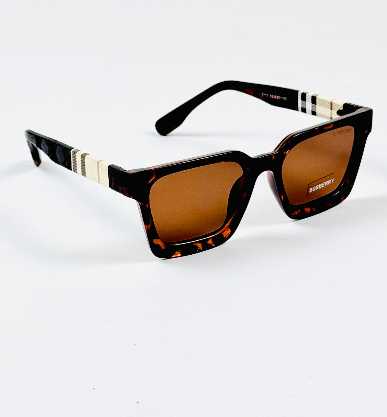 Burberry - 7717 – 53 – Tortoise – Acetate – Sunglasses – Unisex