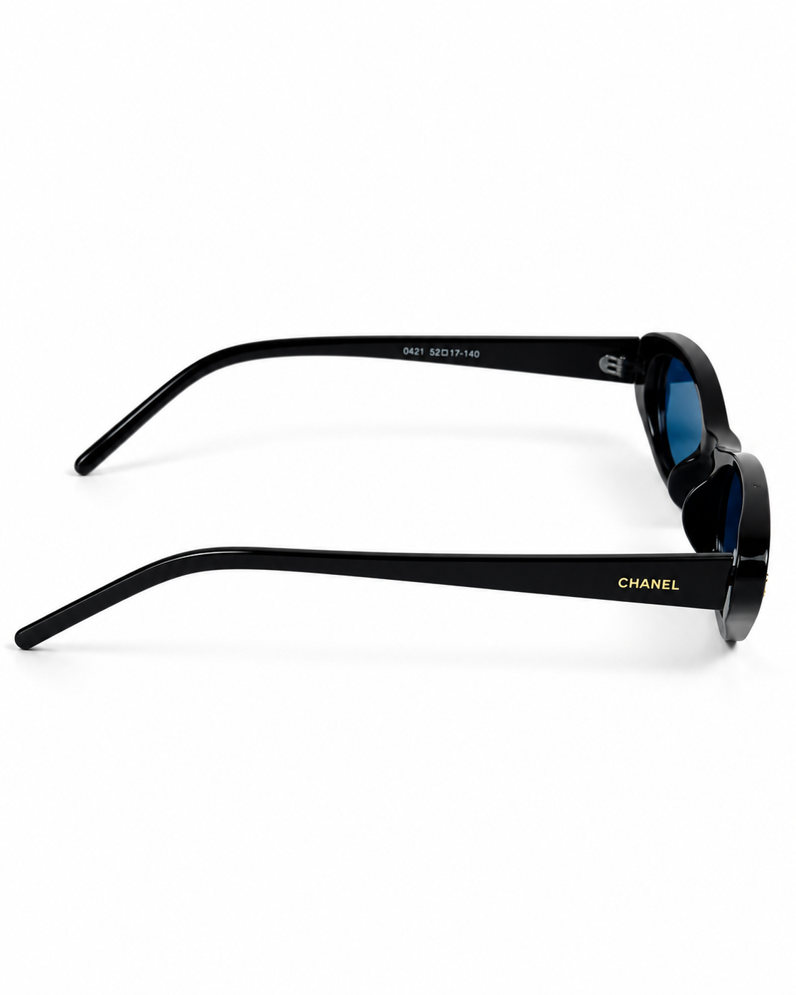 Chanel – 0621 – 52 – Black Blue – Acetate - Sunglasses – Rimless - Ladies