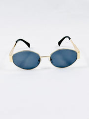 Celine – Triomphe - 55 – Golden Black – Metal – Sunglasses - Unisex