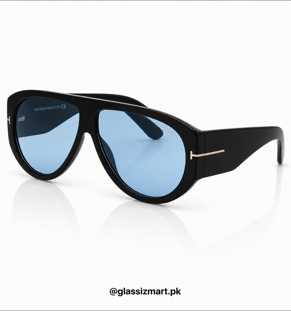 Tom Ford – 1044 - 60 - Black Blue – Acetate - Sunglasses – Unisex