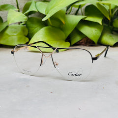 Cartier – 90455 – 54 – Golden Black –  Metal - Optics – Unisex